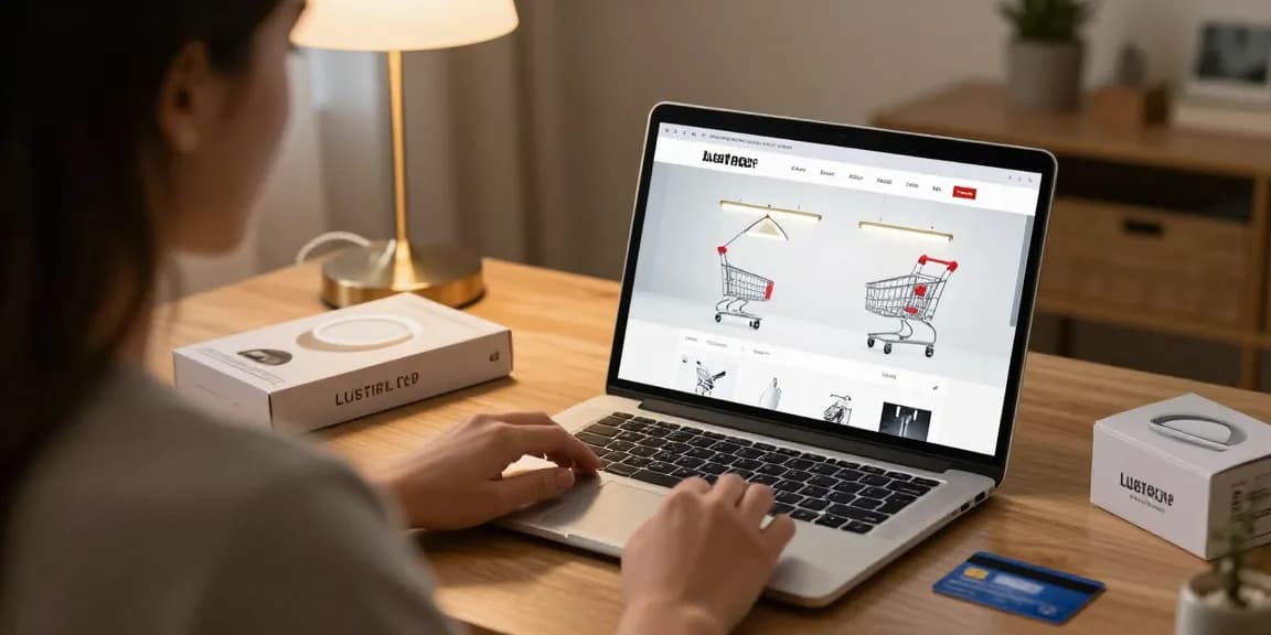Lustre led lighting products showcased in an online shopping experience for the best deals and reviews.