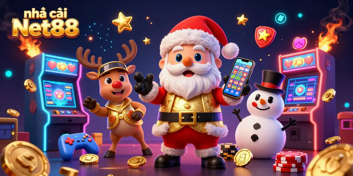 Enjoy thrilling gameplay at nhà cái Net88 with vibrant 3D characters in a lively casino scene.