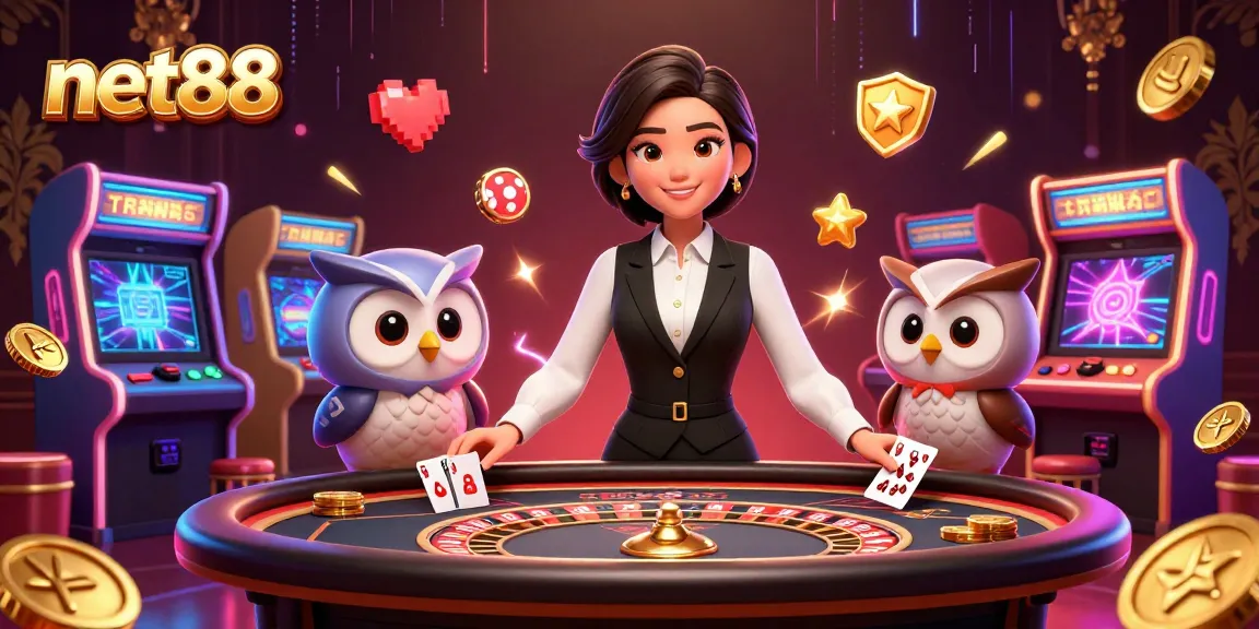 Engage in thrilling live casino games with net88's charming dealers and vibrant atmosphere.
