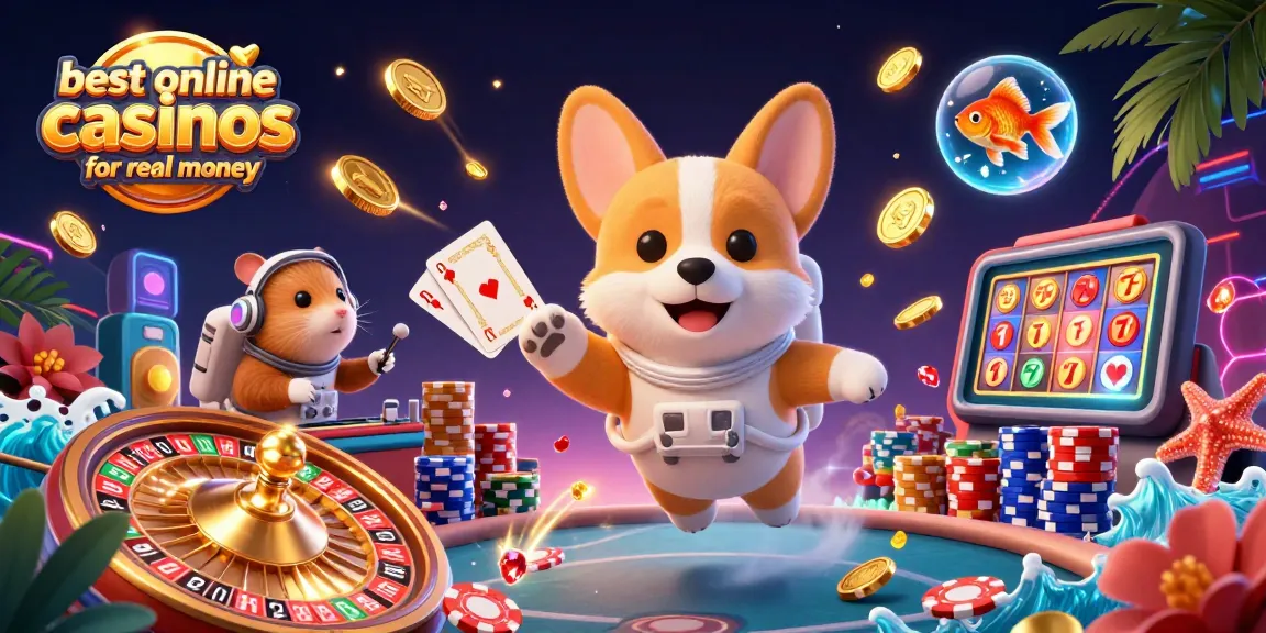 Experience the excitement at the best online casinos for real money with vibrant characters and dynamic elements.