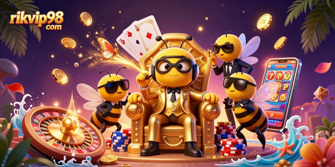 Experience the excitement of rikvip98 com with thrilling casino elements and vibrant characters.
