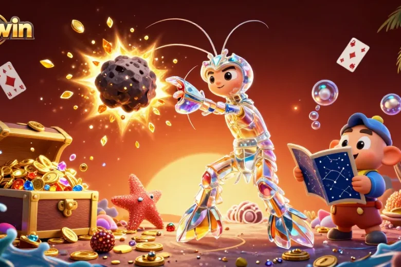 Experience the thrill of winning with Sunwin, illustrated in a vibrant 3D casino world.